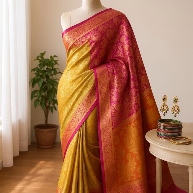 Authentic Handloom Silk Saree – Exquisite Designs & Traditional Weaves