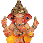 Ganesh Idol 15" Home Visarjan Kacchi Mitti (Eco Friendly - 146 (Diamond) - Assorted Colour - Only Berlin same day delivery - Image 2