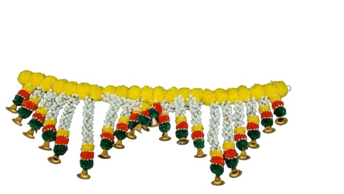 Marigold Toran With moghra flower Bandharwar - Image 1